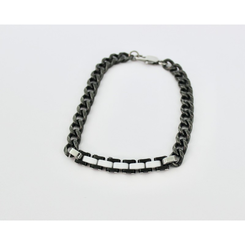 Braccialetto Acciaio Brunito