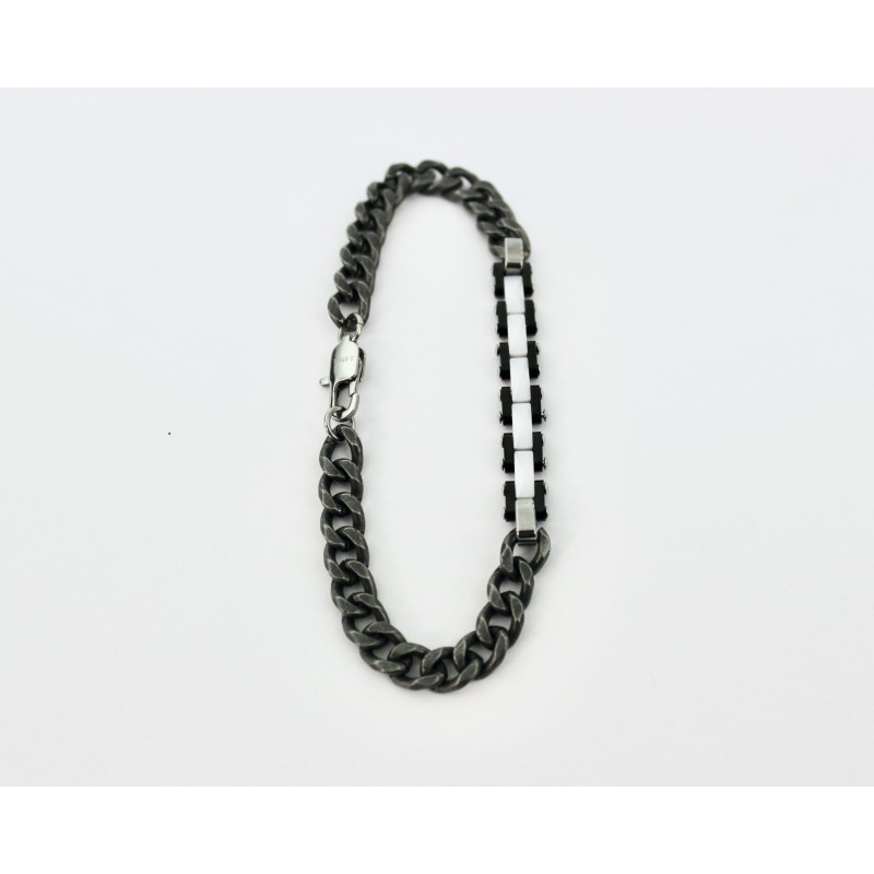 Braccialetto Acciaio Brunito