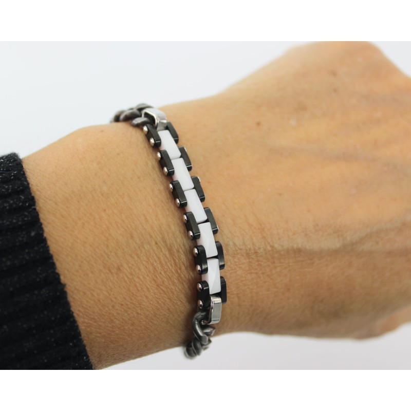 Braccialetto Acciaio Brunito