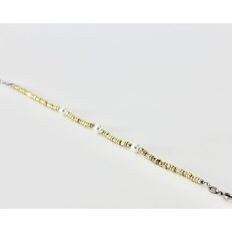 Braccialetto tris di perle