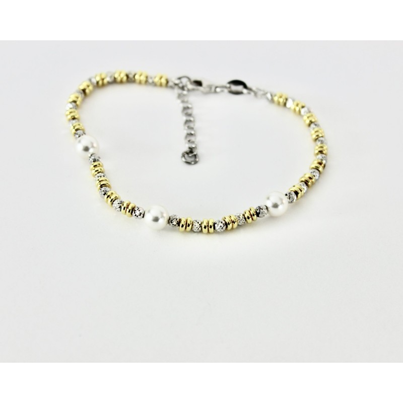 Braccialetto tris di perle