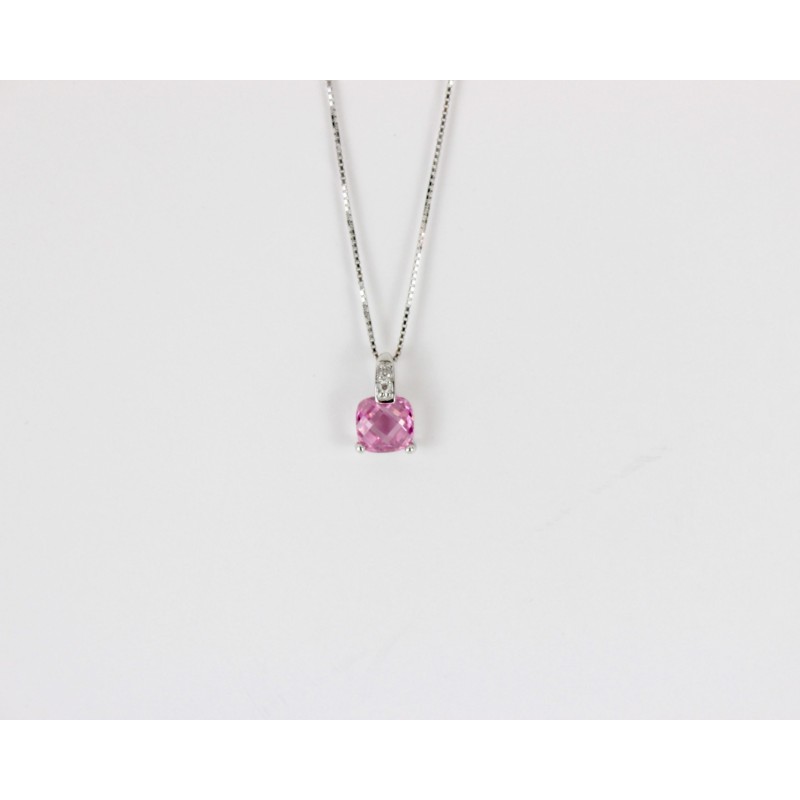Collana Rosa argento